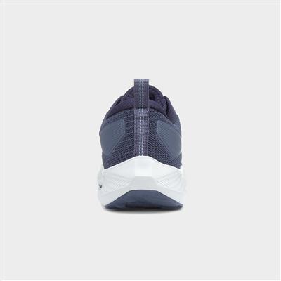 Apollo Mens Navy Lace Up Trainer