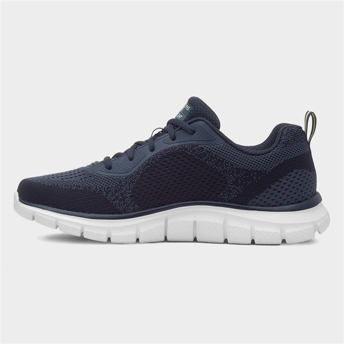Track Glendor Mens Navy Knitted Trainer