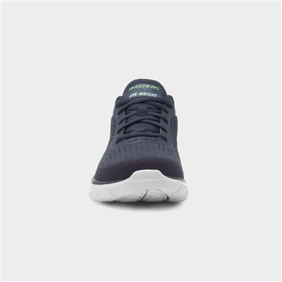 Track Glendor Mens Navy Knitted Trainer