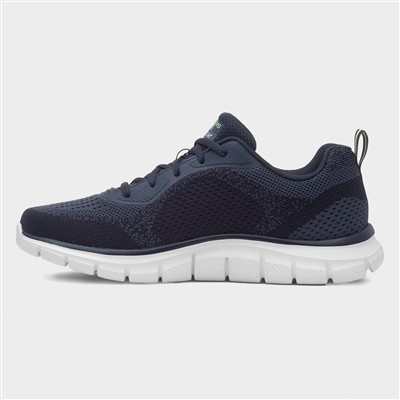 Track Glendor Mens Navy Knitted Trainer