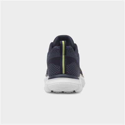Track Glendor Mens Navy Knitted Trainer