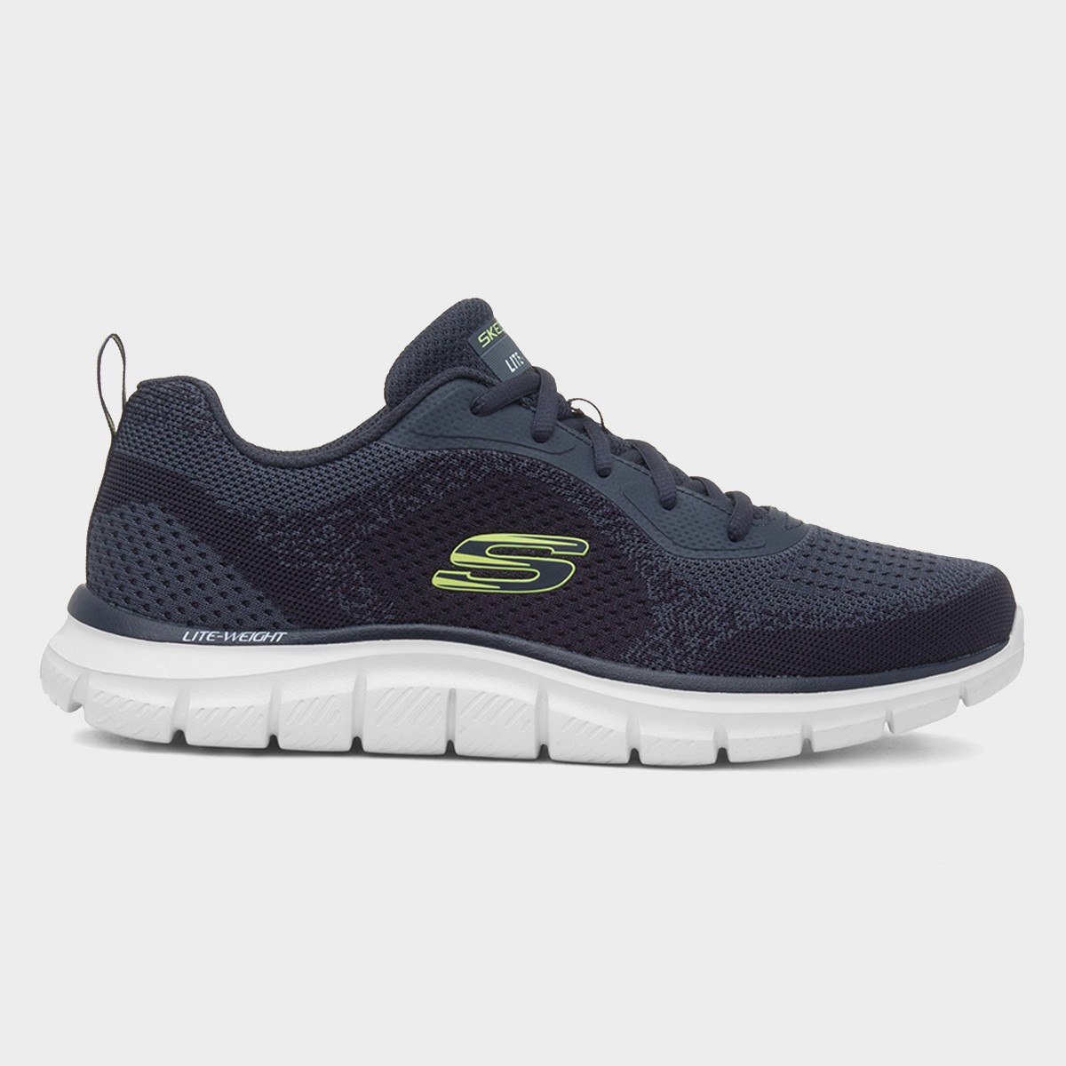Track Glendor Mens Navy Knitted Trainer