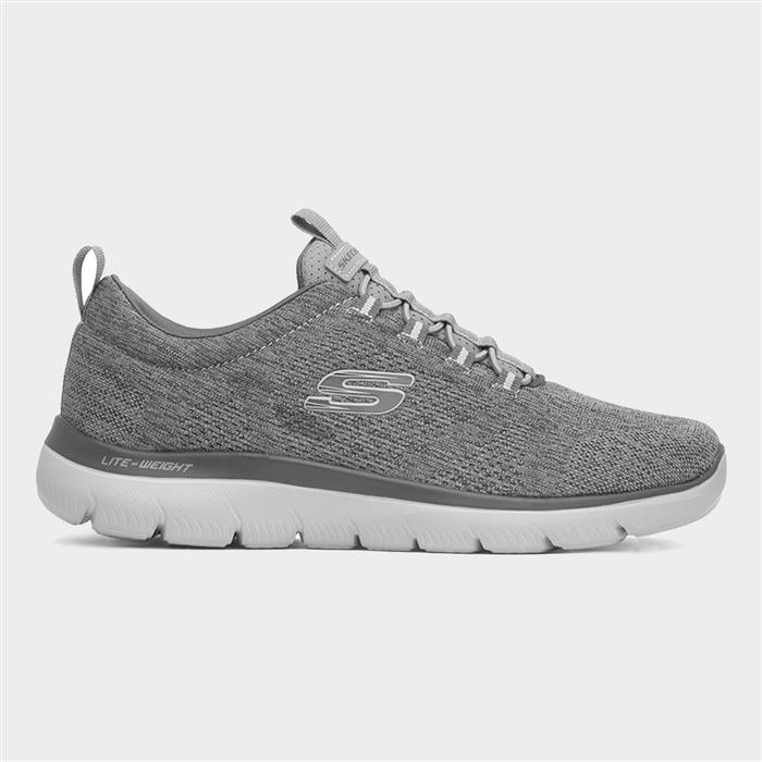 Summits Mens Charcoal Slip On Trainer