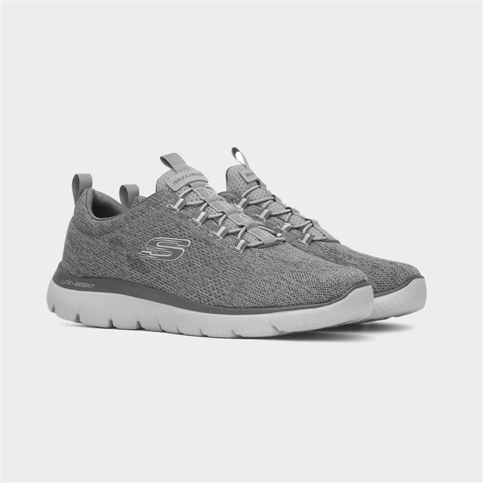 Summits Mens Charcoal Slip On Trainer