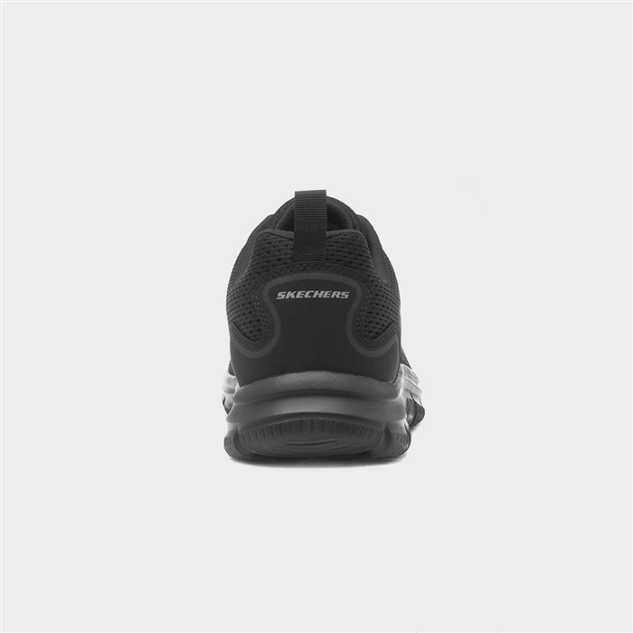 Track Leshur Mens Black Lace Up Trainer