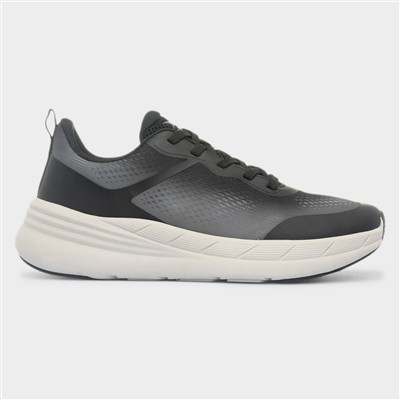 Eclipse Mens Black Lace Up Trainers