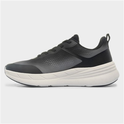 Eclipse Mens Black Lace Up Trainers