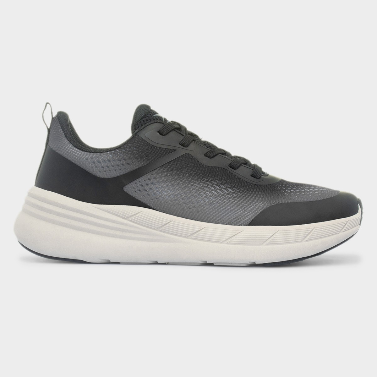 Eclipse Mens Black Lace Up Trainers
