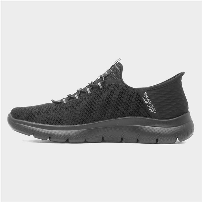 Summits Slip Ins Mens Black Trainer