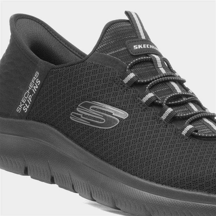 Summits Slip Ins Mens Black Trainer