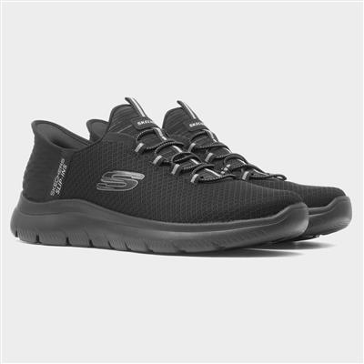 Summits Slip Ins Mens Black Trainer