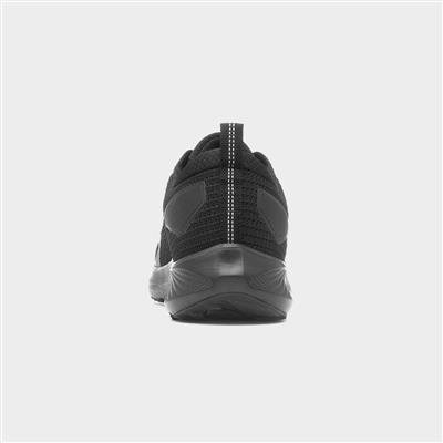 Apollo Mens Black Lace Up Trainer