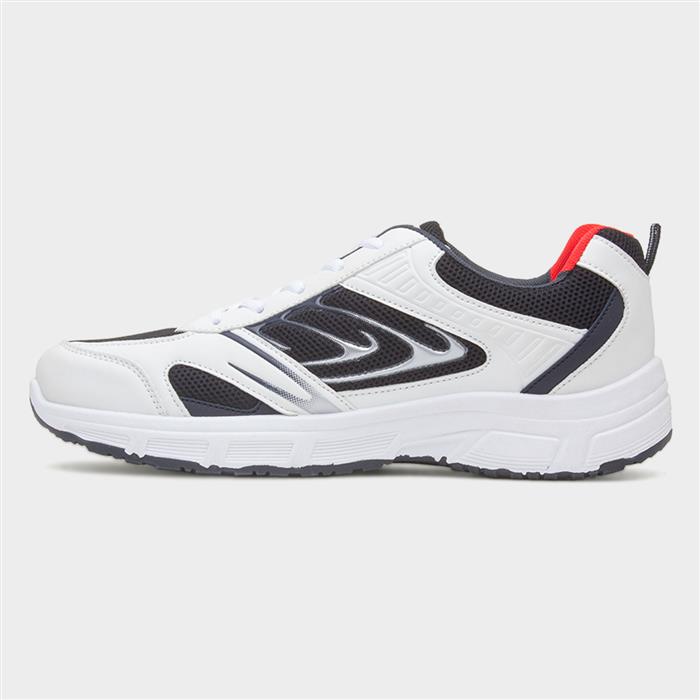 Men's White Lace Up Trainers