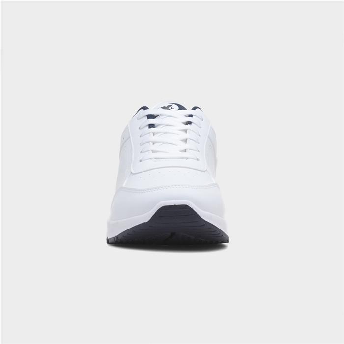 Mens White Lace Up Trainers