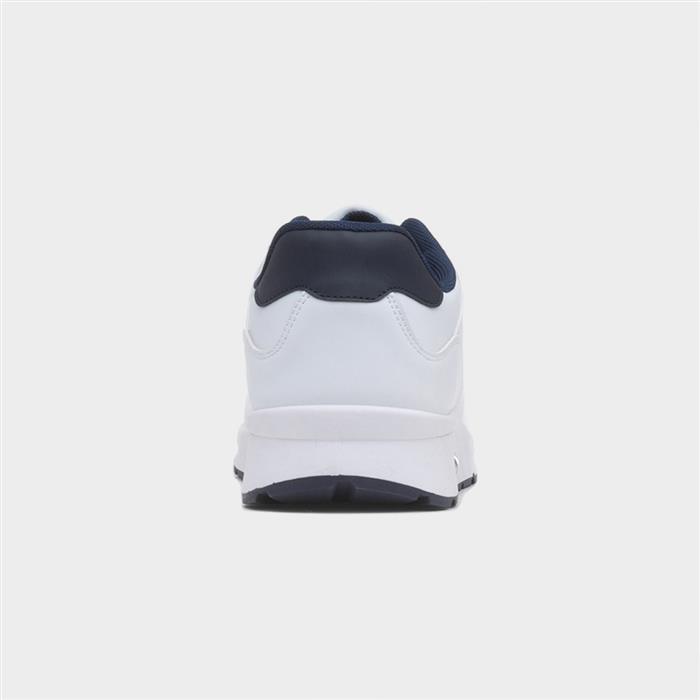 Mens White Lace Up Trainers