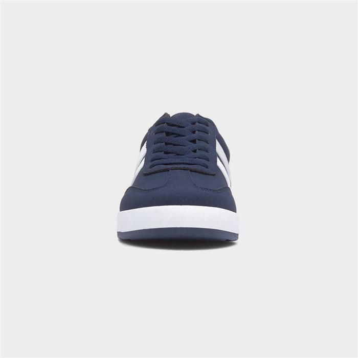 Mens Navy Lace Up Trainers