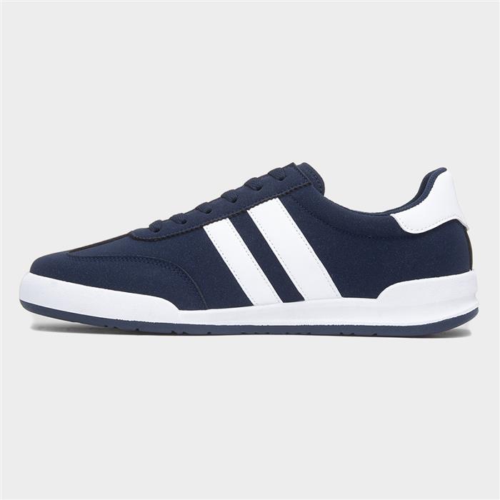 Mens Navy Lace Up Trainers