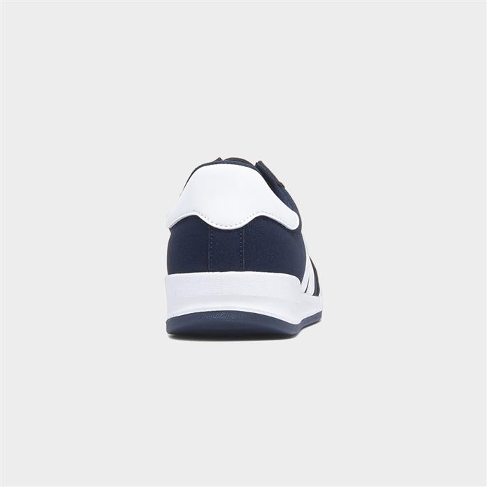 Mens Navy Lace Up Trainers
