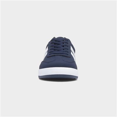 Mens Navy Lace Up Trainers