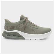 Skechers Slip Ins Bobs Mens Olive Vegan Trainer (Click For Details)
