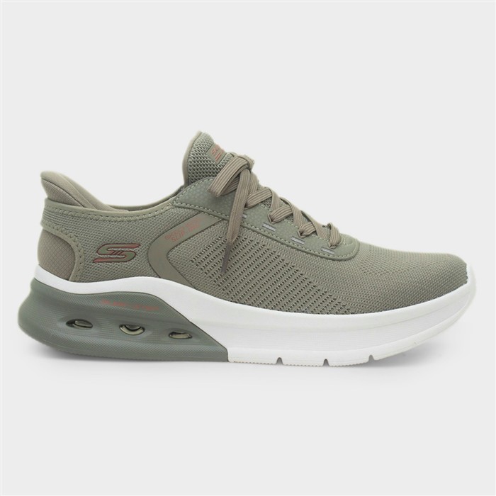 Slip Ins Bobs Mens Olive Vegan Trainer