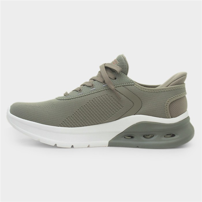 Slip Ins Bobs Mens Olive Vegan Trainer