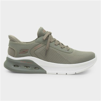 Slip Ins Bobs Mens Olive Vegan Trainer