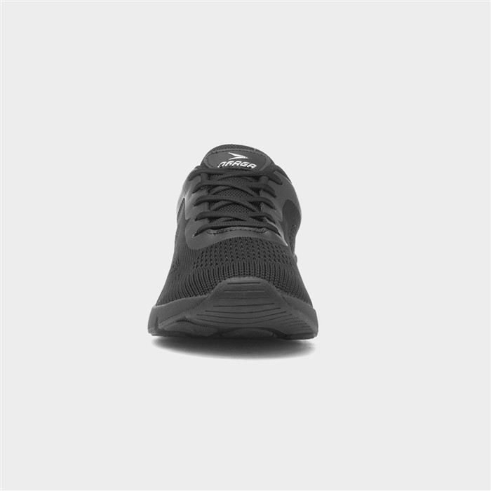 Magnitude Mens Black Lace Up Trainer