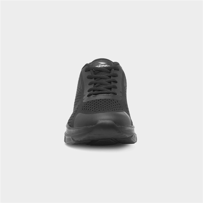 Velocity Mens Black Lace Up Trainer