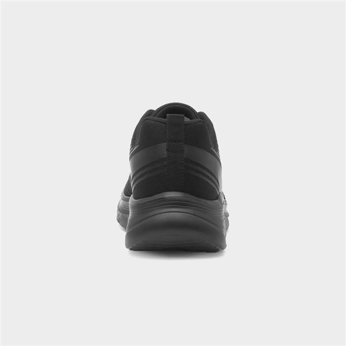 Velocity Mens Black Lace Up Trainer