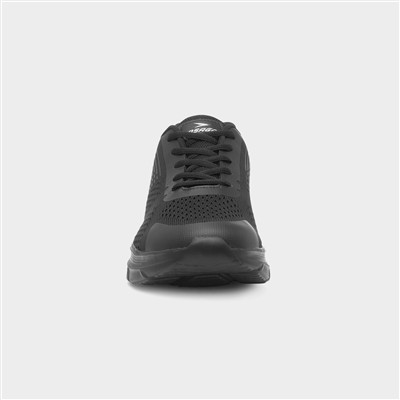 Velocity Mens Black Lace Up Trainer