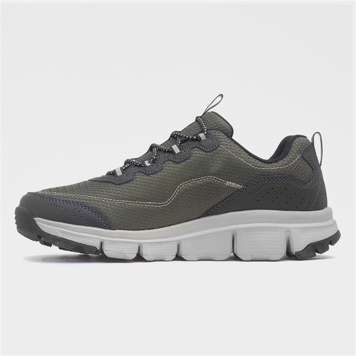 Summits AT Mens Olive Bungee Lace Trainer