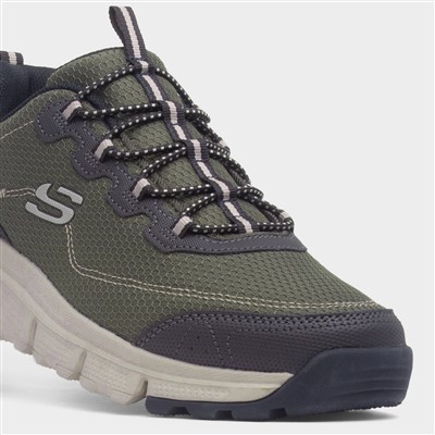 Summits AT Mens Olive Bungee Lace Trainer