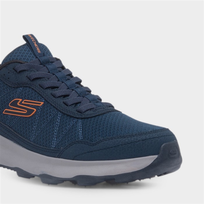Ridge Oak Mens Navy Slip On Mesh Trainer