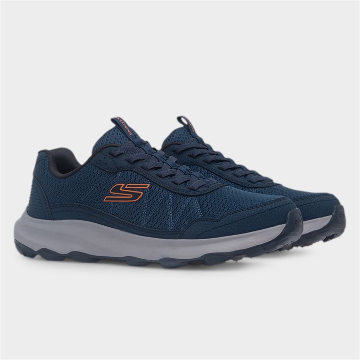 Ridge Oak Mens Navy Slip On Mesh Trainer