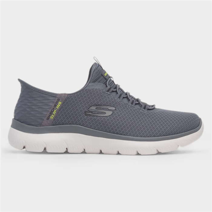 Slip Ins Mens Charcoal Wide Fit Trainer