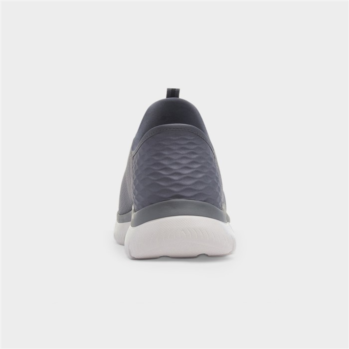 Slip Ins Mens Charcoal Wide Fit Trainer
