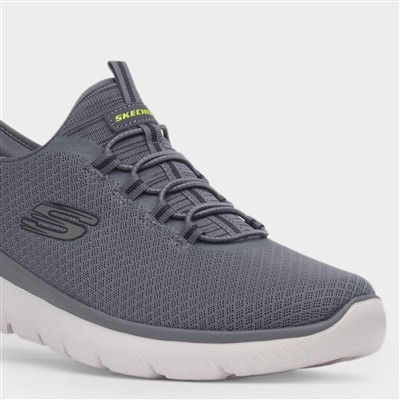 Slip Ins Summits Mens Charcoal Trainer