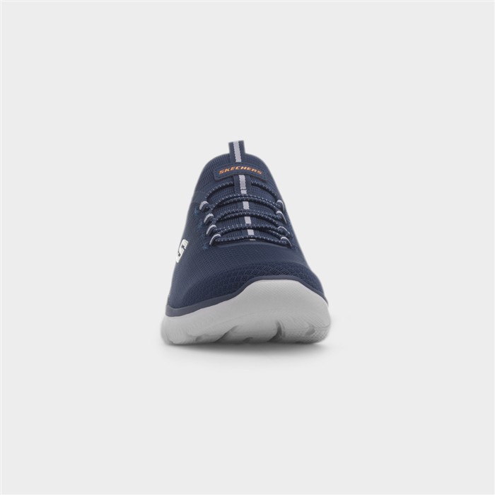 Slip Ins Mens Navy Wide Fit Trainer