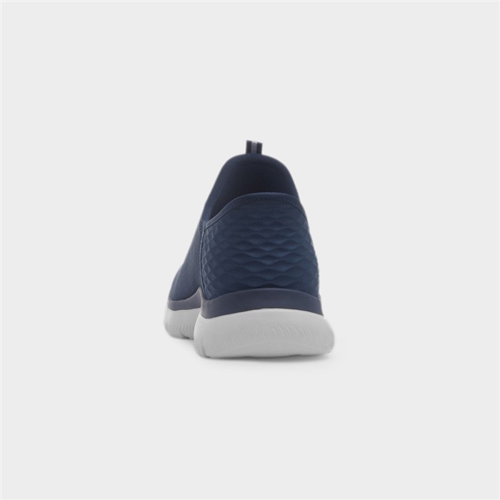 Slip Ins Mens Navy Wide Fit Trainer