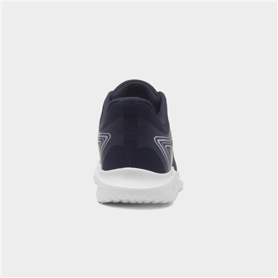 Mens Navy Lace-Up Trainer
