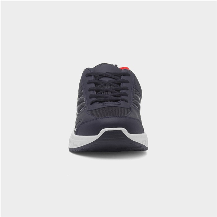 Mens Navy Lace Up Trainer