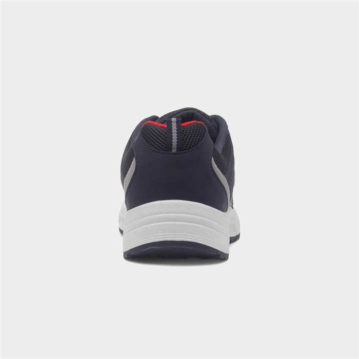 Mens Navy Lace Up Trainer