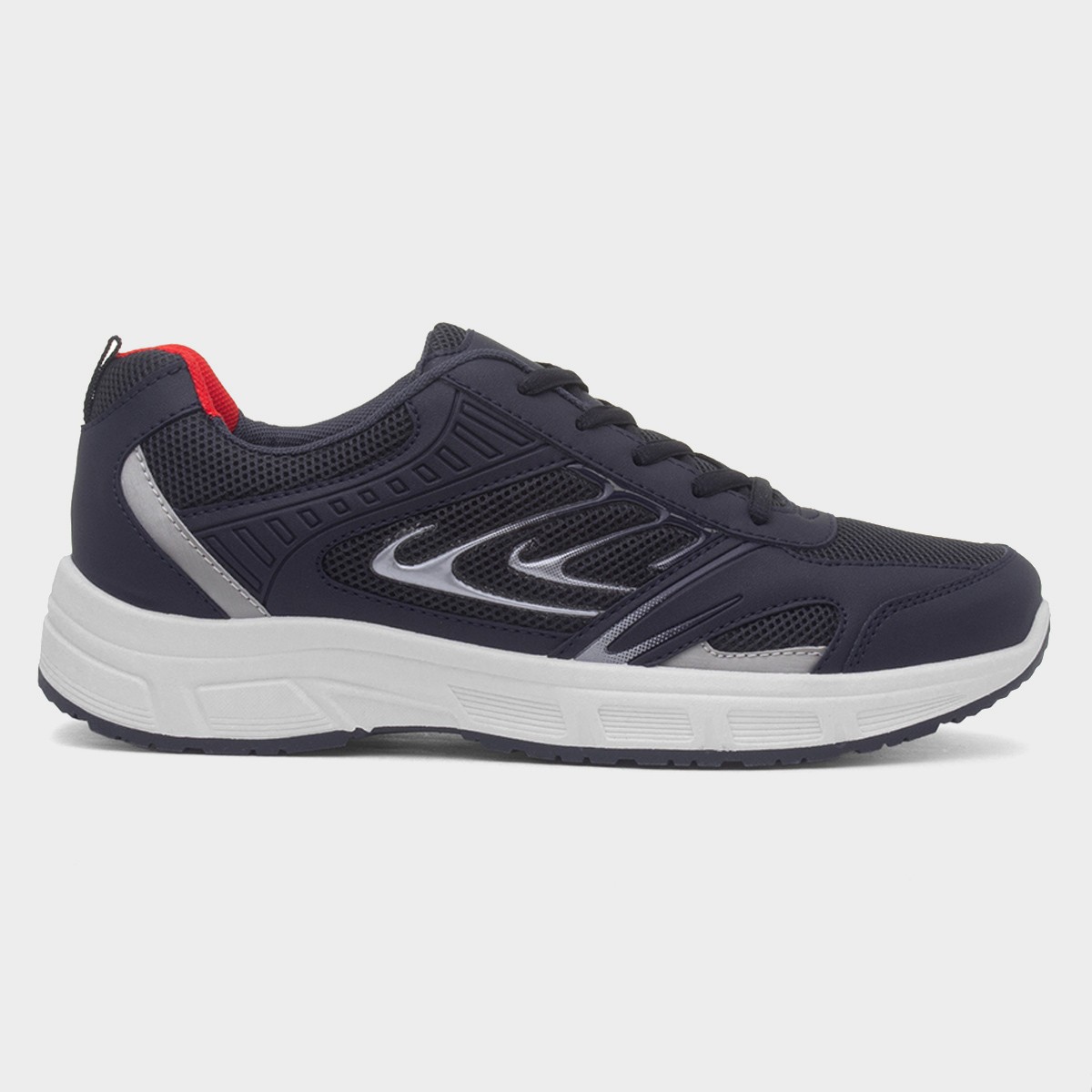 Mens Navy Lace Up Trainer