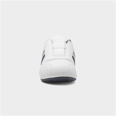 Garda Mens White Slip On Trainer