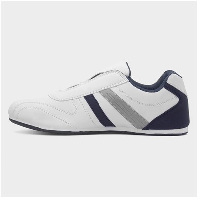 Garda Mens White Slip On Trainer