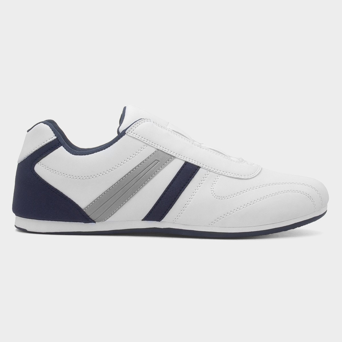 Garda Mens White Slip On Trainer