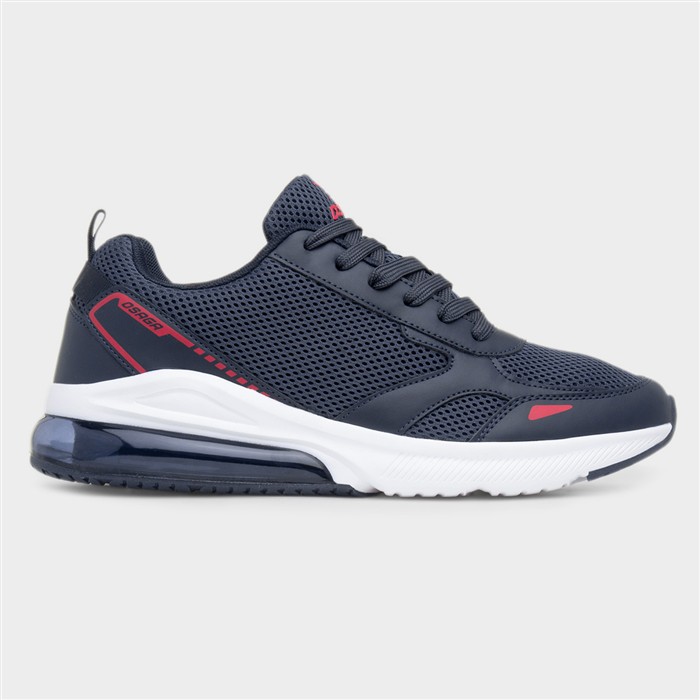 Triton Mens Navy Lace Up Trainer