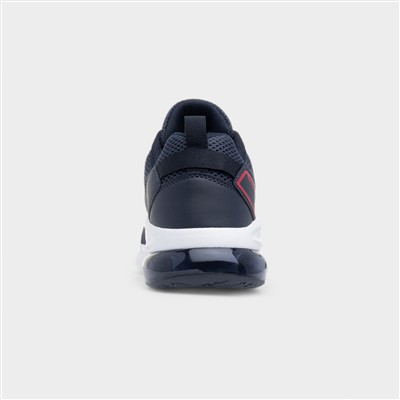 Triton Mens Navy Lace Up Trainer