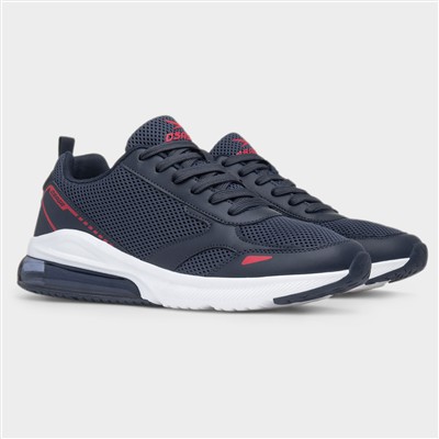 Triton Mens Navy Lace Up Trainer
